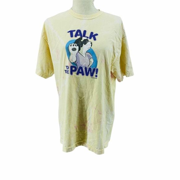 Vintage Big Dogs Talk To The Paw Short Sleeve Cotton Tee Size Large - Picture 9 of 9